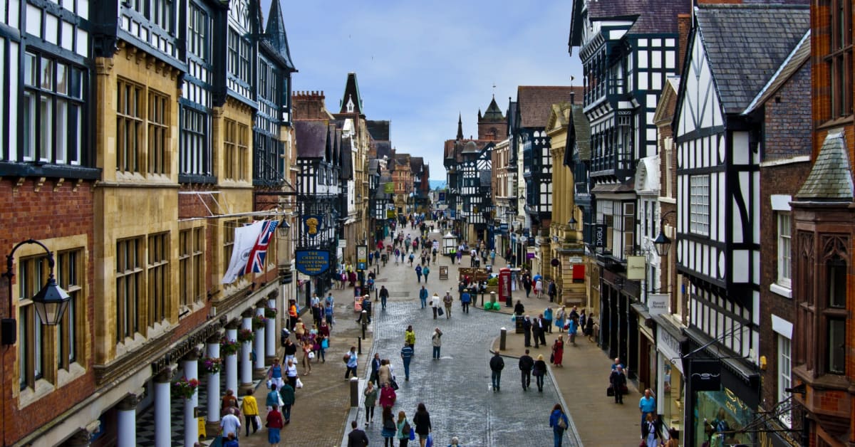 Chester Cathedral and city walls