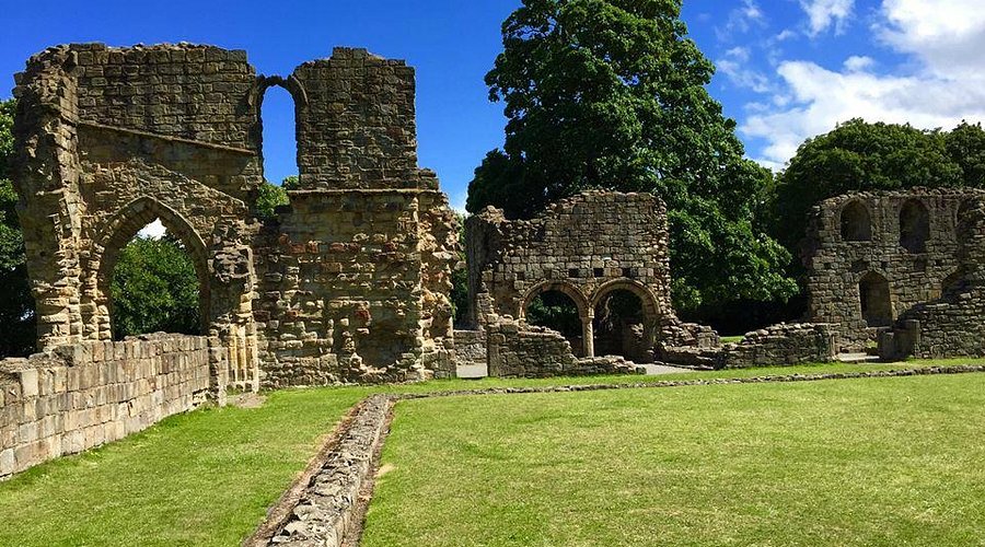 Basingwerk Abbey ruins Greenfield Valley