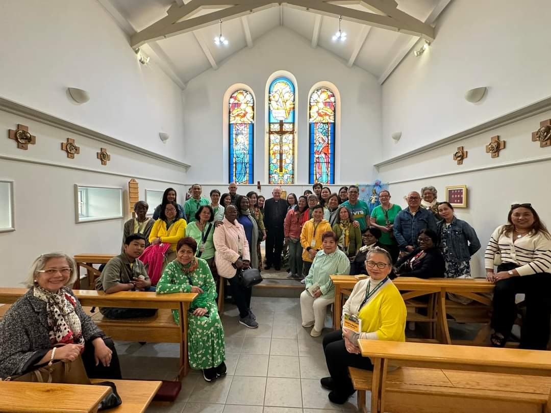 Group visiting the chapel