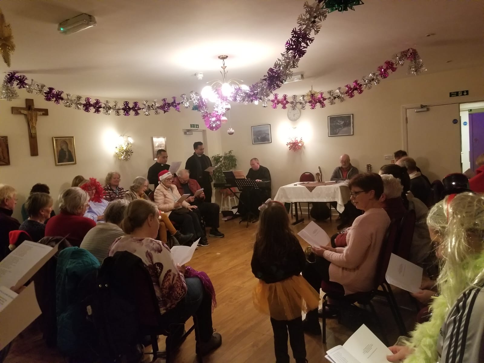 Christmas carol evening in the hall