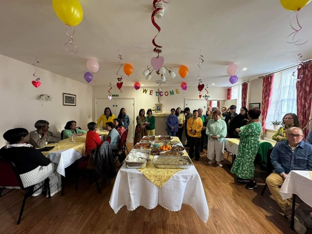 Hall with guests gathered