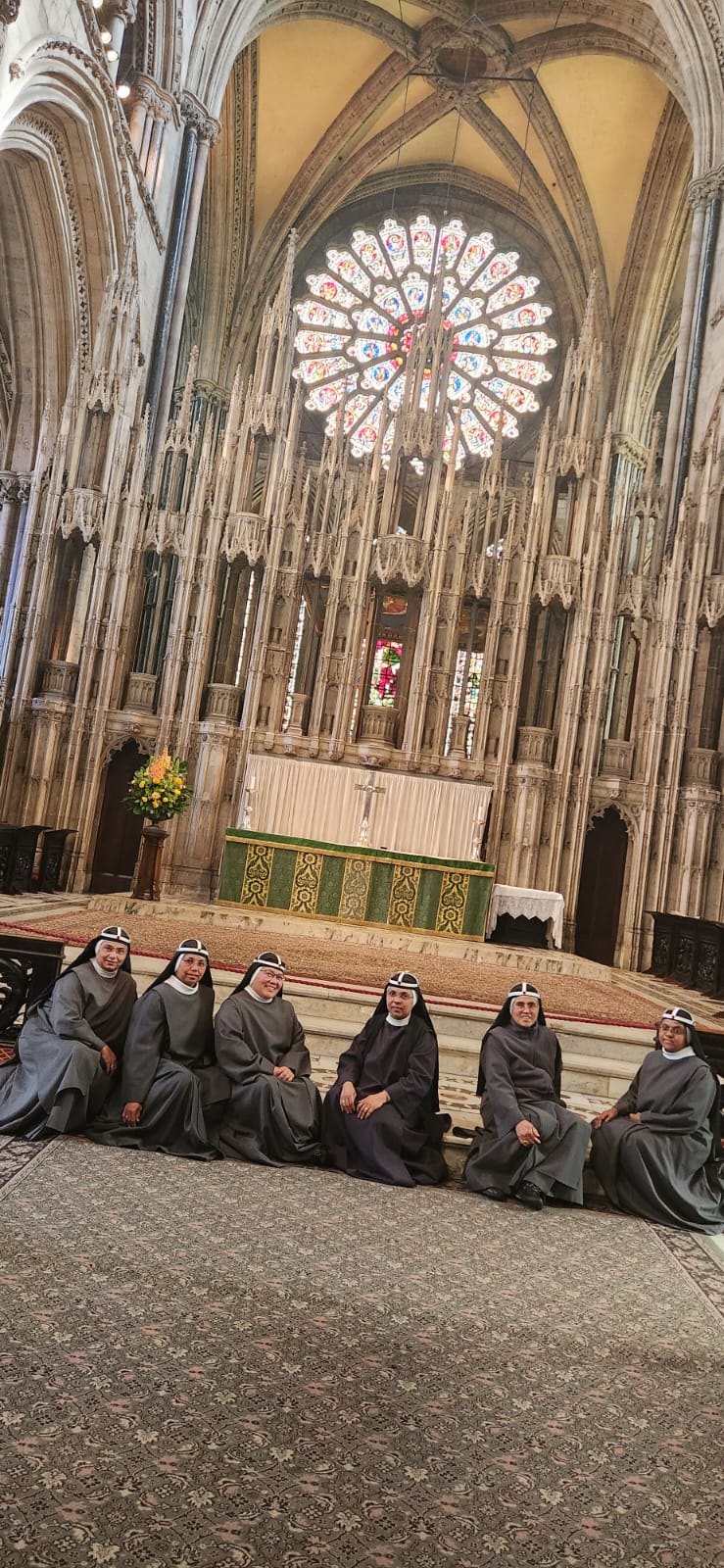 Sisters at a cathedral